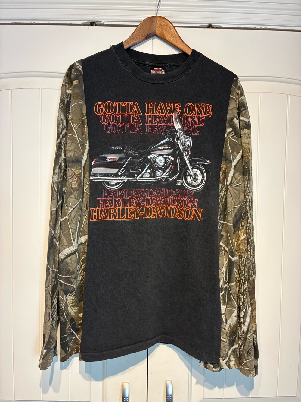 Reworked Harley-Davidson  Long-Sleeve Shirt Size 3XL